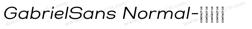 GabrielSans Normal字体转换